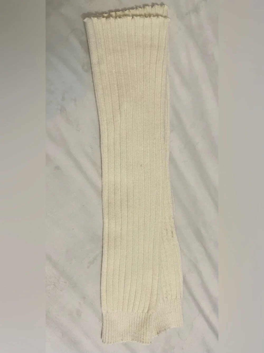Over-the-knee Cream Leg Warmers